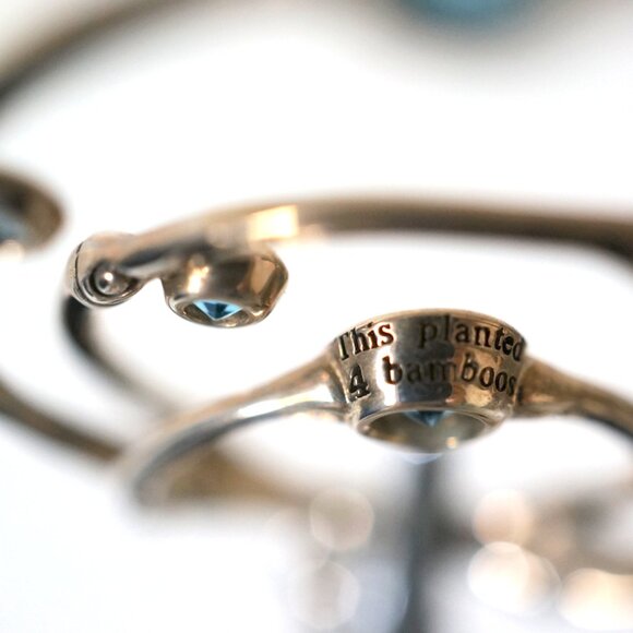 John Hardy Blue Topaz Earrings - Picture 2 of 5